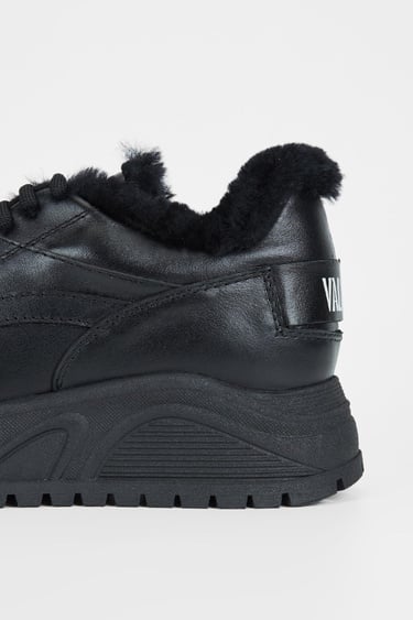  Valmenti Kadın Siyah Hakiki Deri Sneakers & Spor Ayakkabı