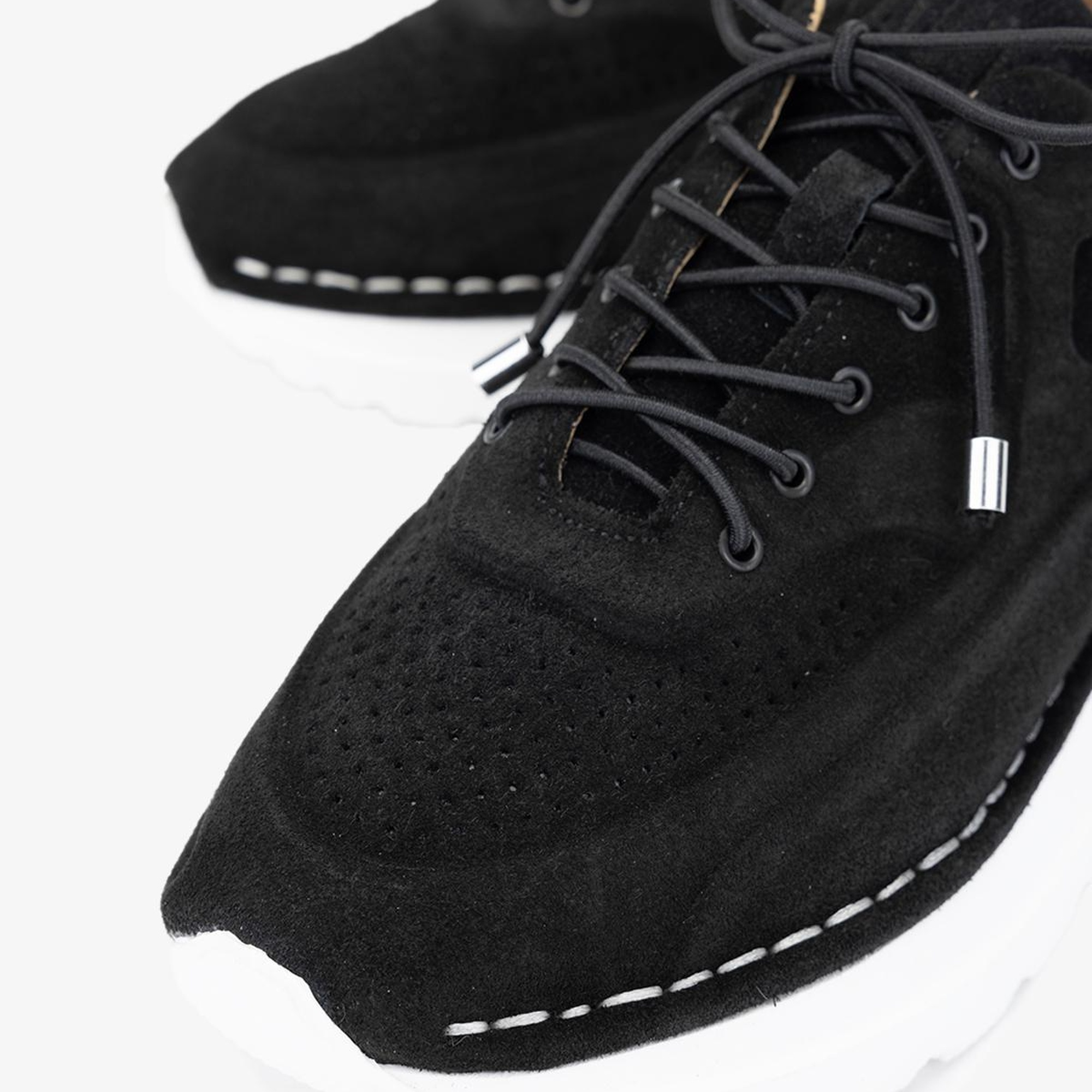 Valmenti Zoe Kadın Siyah Süet Hakiki Deri Sneakers & Spor Ayakkabı