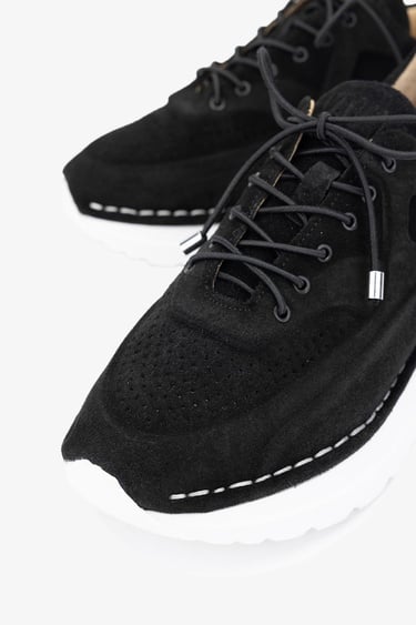  Valmenti Zoe Kadın Siyah Süet Hakiki Deri Sneakers & Spor Ayakkabı