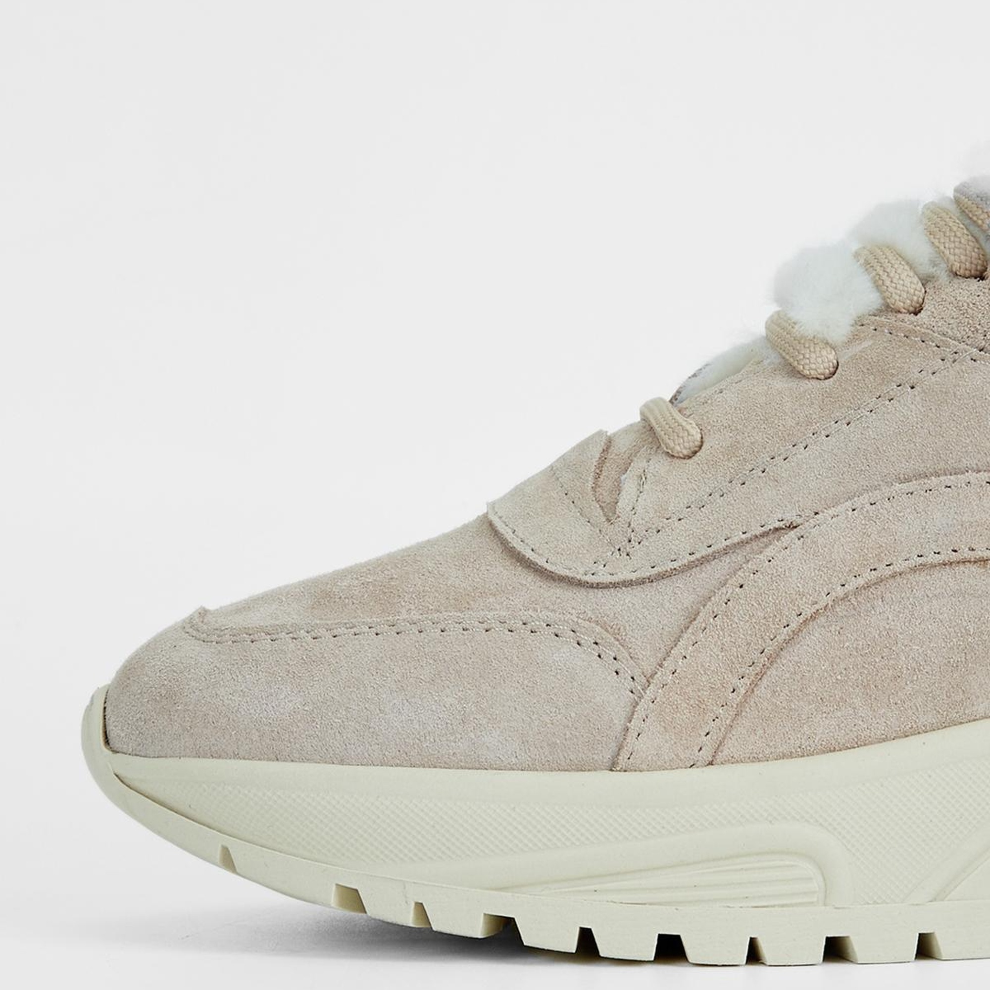 Valmenti Kadın Vizon Süet Hakiki Deri Sneakers & Spor Ayakkabı