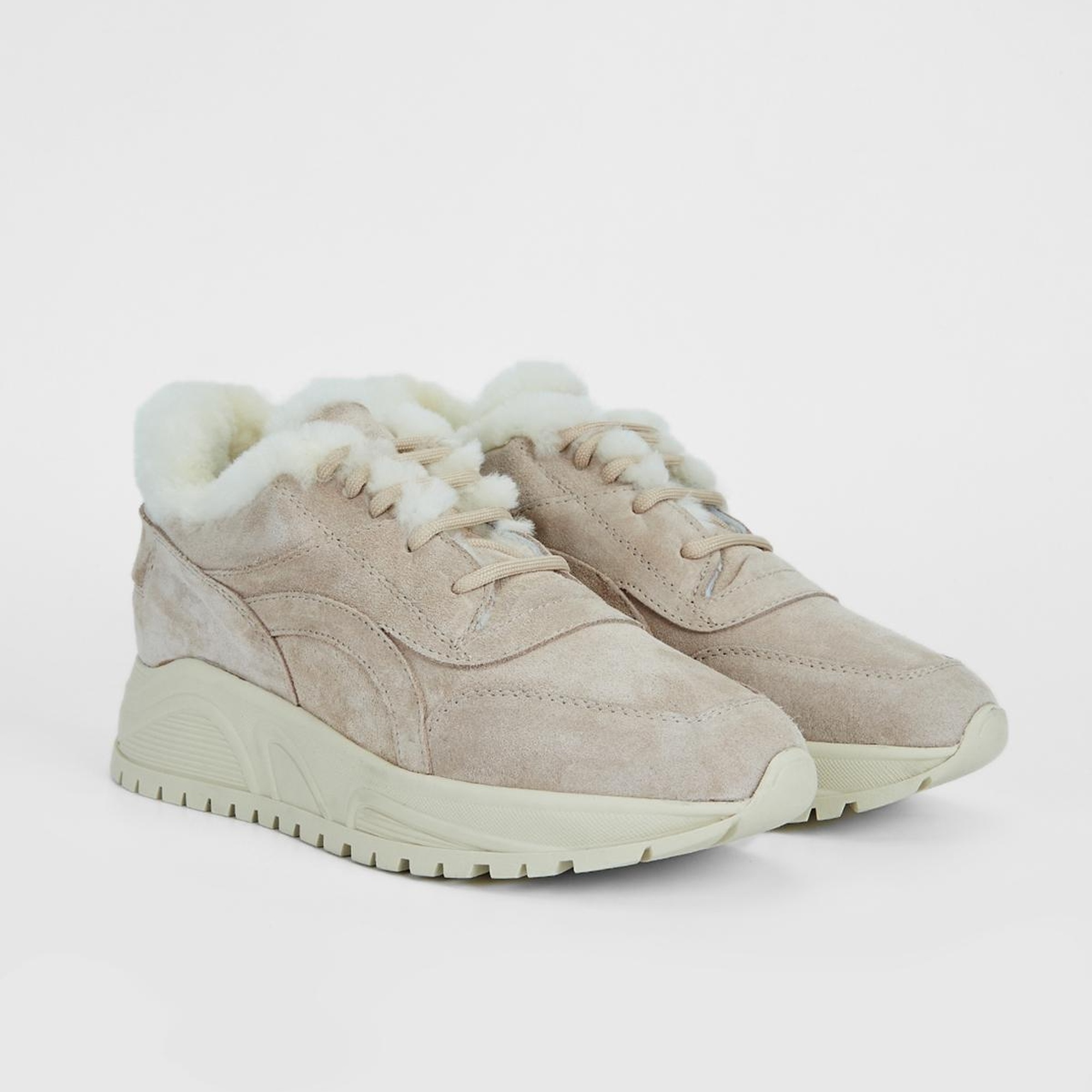 Valmenti Kadın Vizon Süet Hakiki Deri Sneakers & Spor Ayakkabı