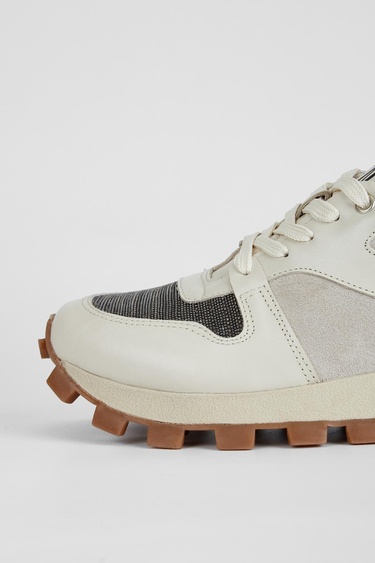  Valmenti Kadın Kırık Beyaz Hakiki Deri Sneakers & Spor Ayakkabı