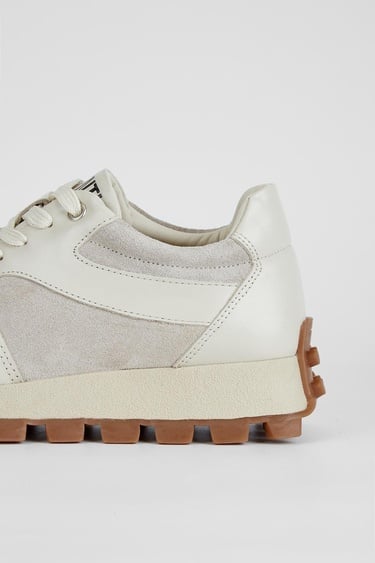  Valmenti Kadın Kırık Beyaz Hakiki Deri Sneakers & Spor Ayakkabı