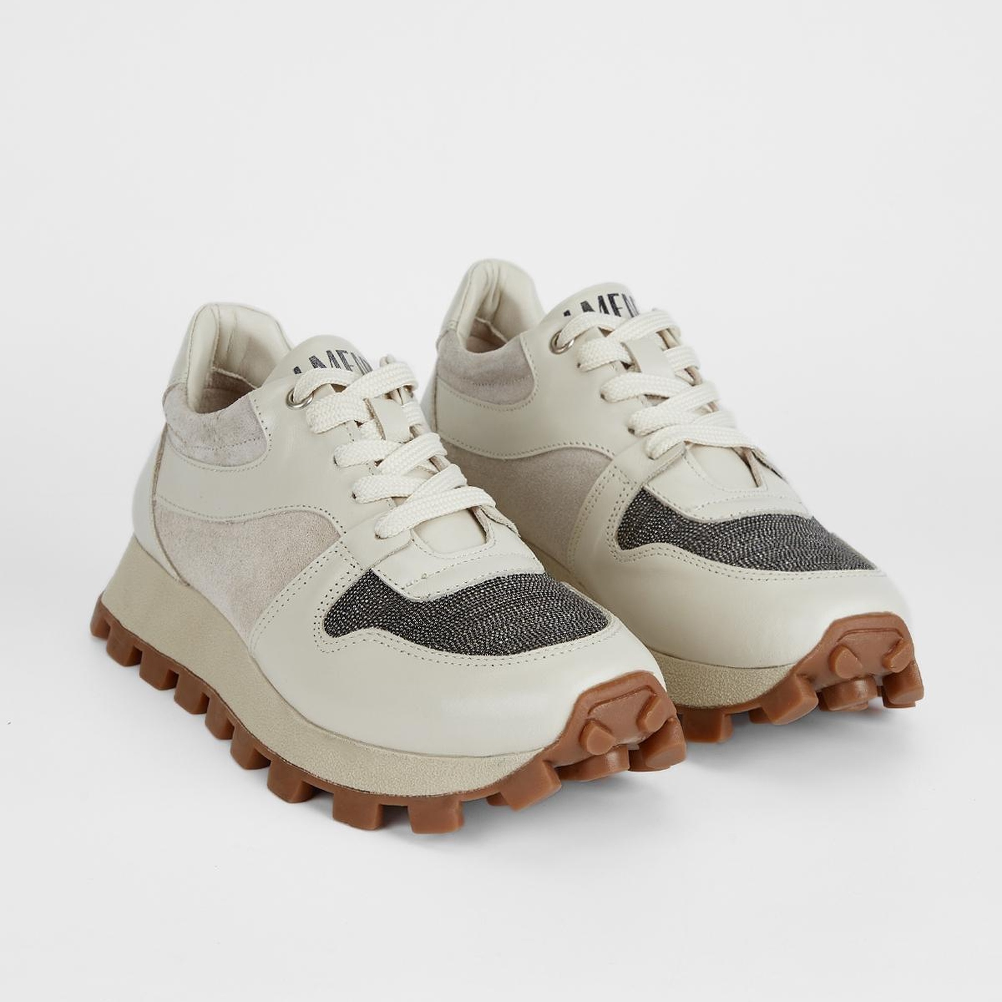 Valmenti Kadın Kırık Beyaz Hakiki Deri Sneakers & Spor Ayakkabı