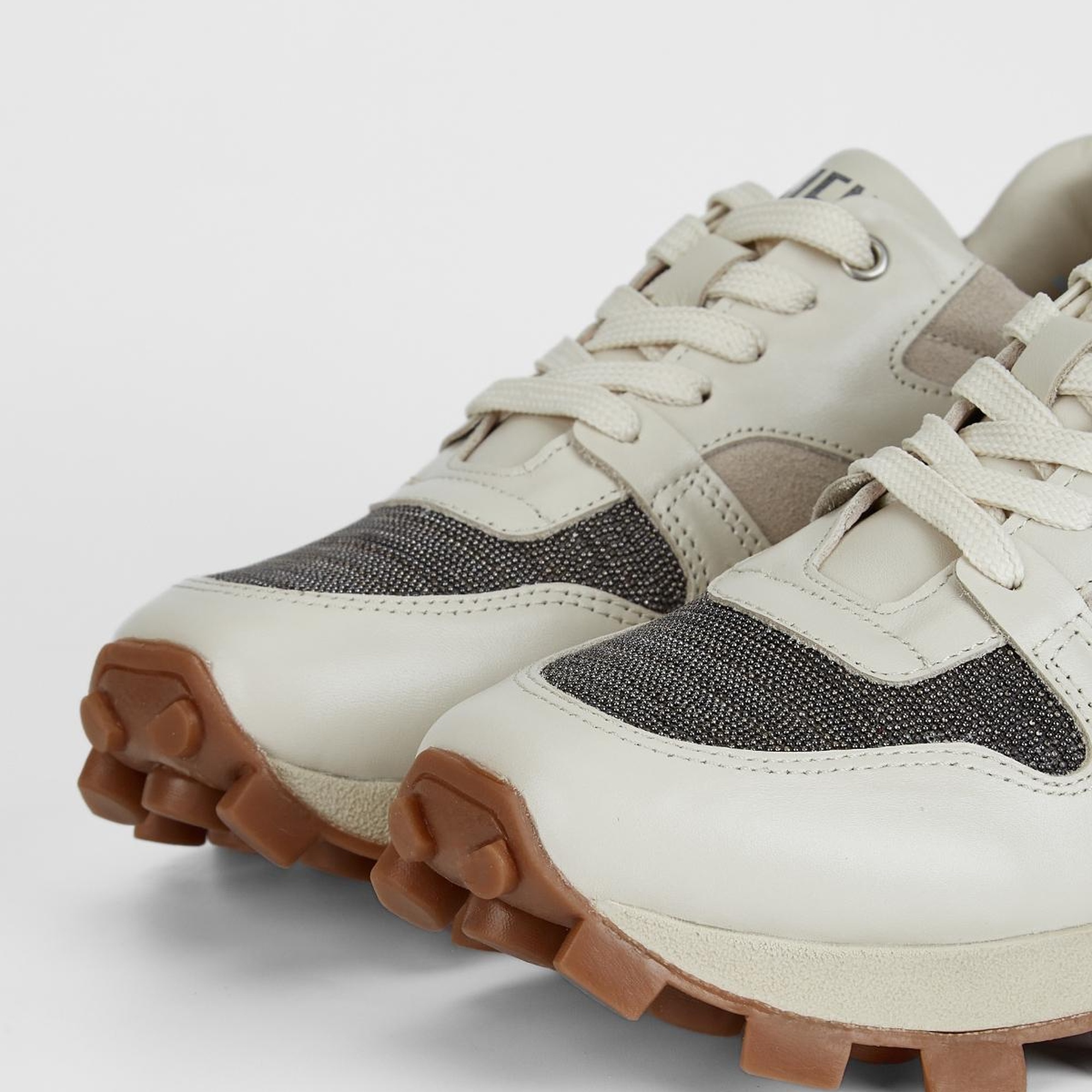 Valmenti Kadın Kırık Beyaz Hakiki Deri Sneakers & Spor Ayakkabı