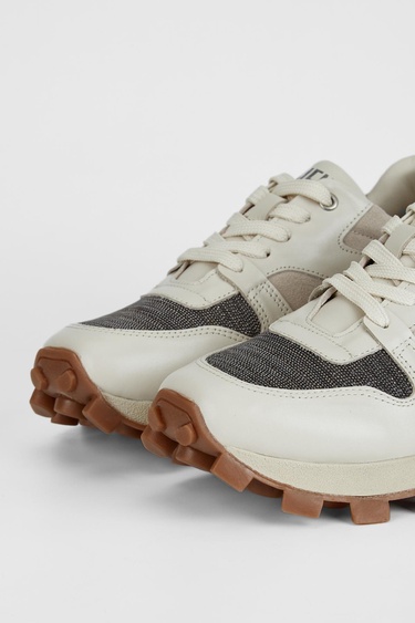  Valmenti Kadın Kırık Beyaz Hakiki Deri Sneakers & Spor Ayakkabı