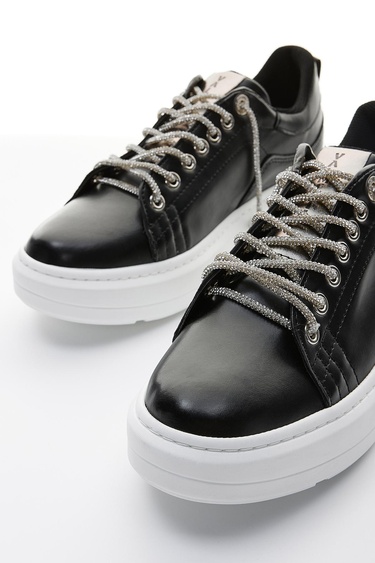  Valmenti Clair Kadın Siyah Vegan Spor Ayakkabı