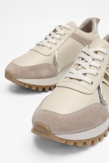  Valmenti Kadın Bej Hakiki Deri Sneakers & Spor Ayakkabı