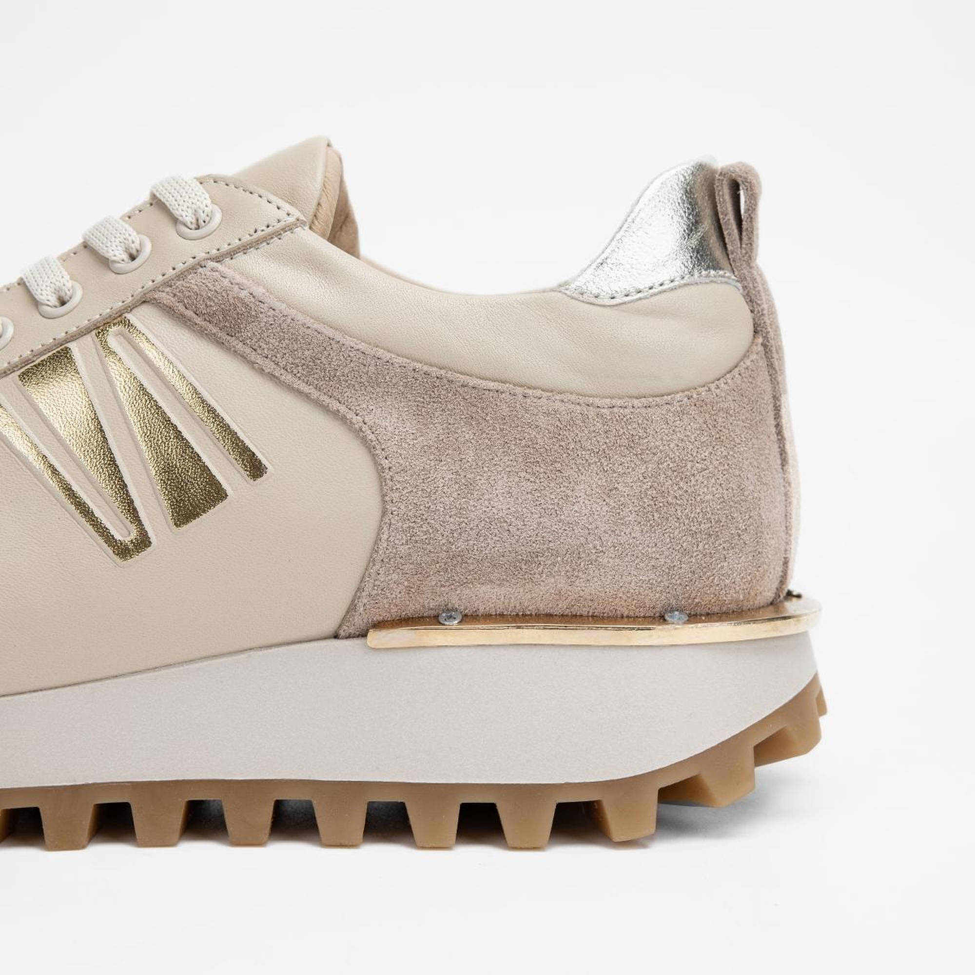 Valmenti Kadın Bej Hakiki Deri Sneakers & Spor Ayakkabı