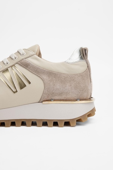  Valmenti Kadın Bej Hakiki Deri Sneakers & Spor Ayakkabı