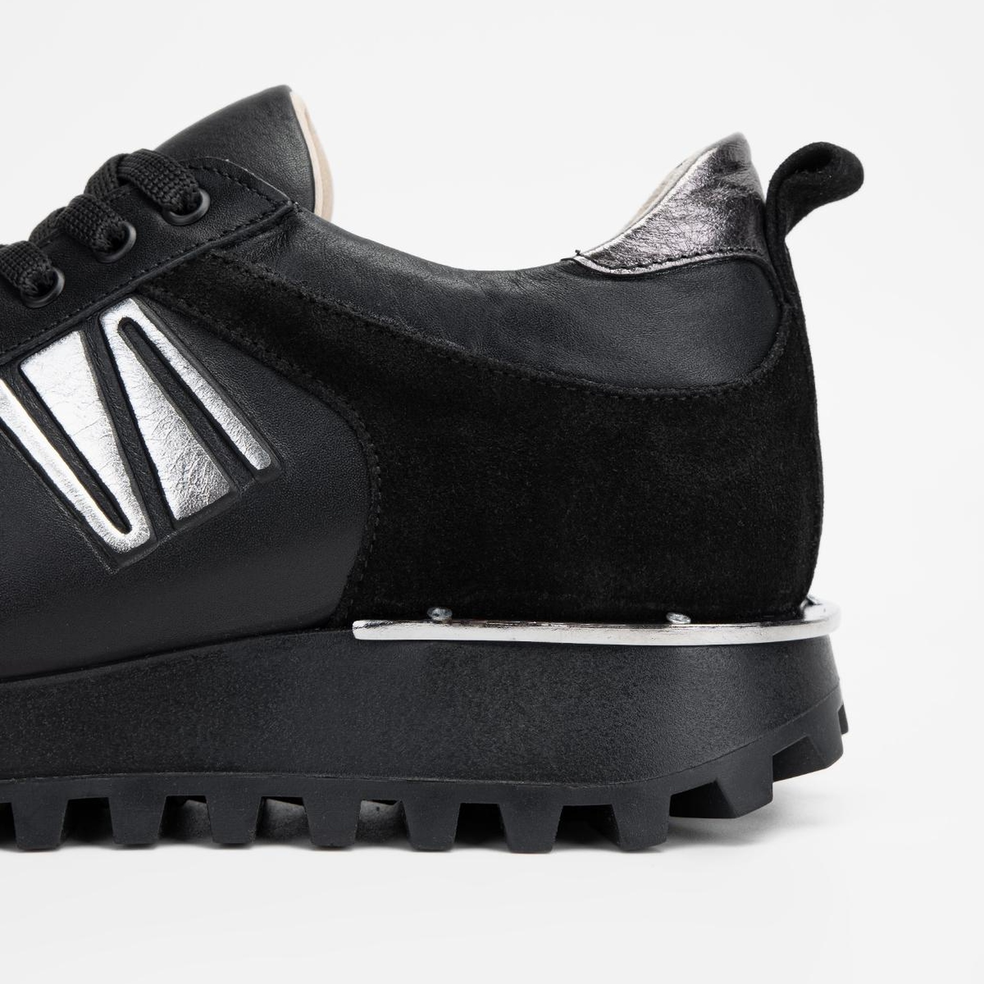 Valmenti Kadın Siyah Hakiki Deri Sneakers & Spor Ayakkabı