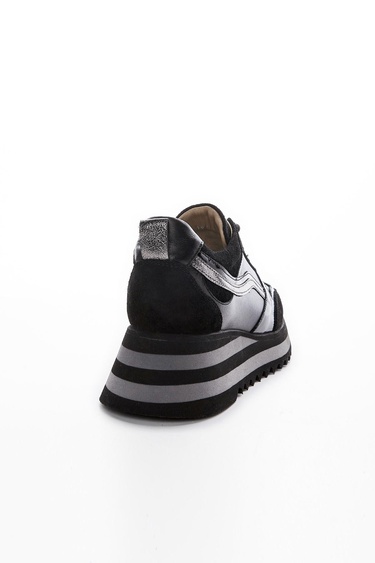  Valmenti Lucia Kadın Siyah Hakiki Deri Sneakers & Spor Ayakkabı