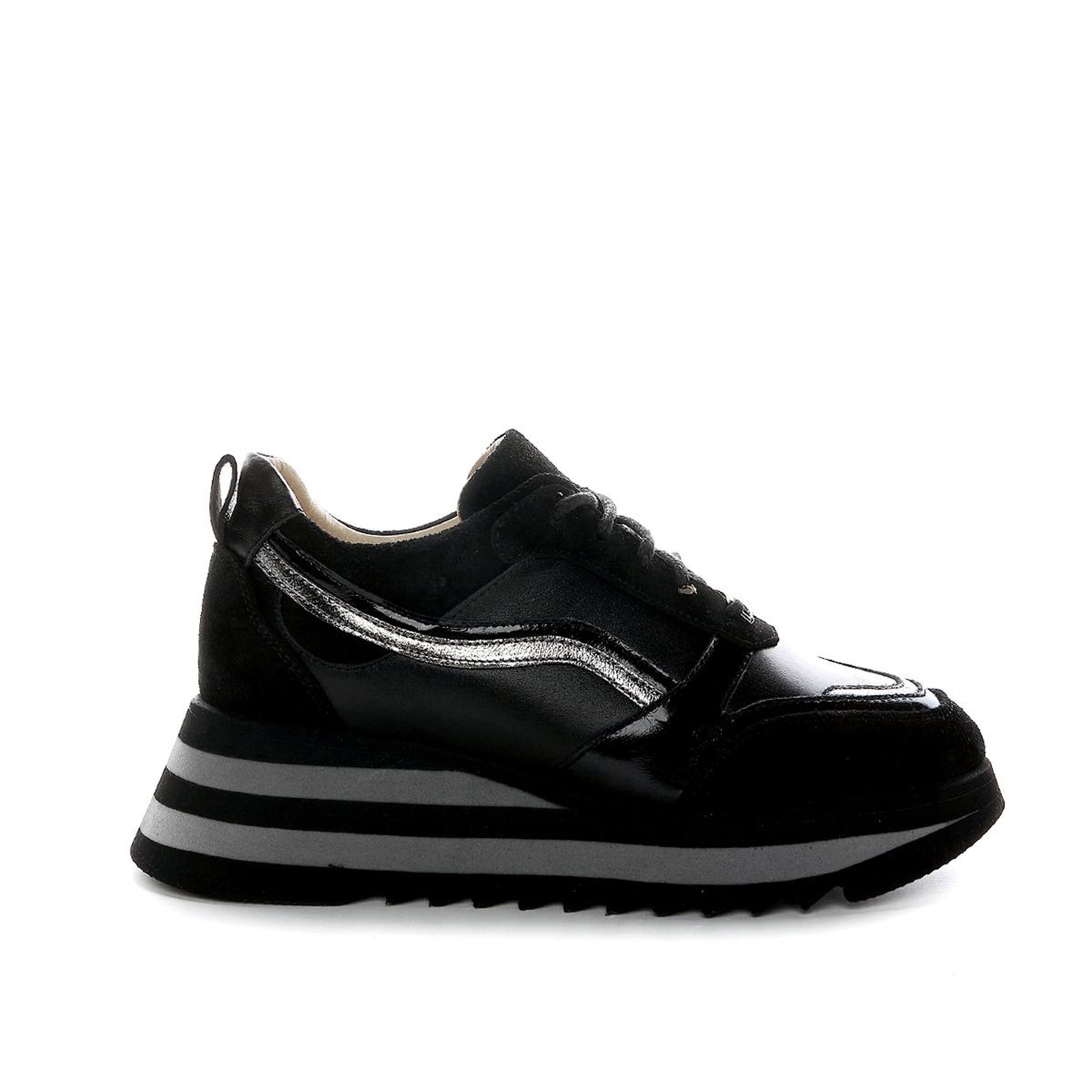 Valmenti Lucia Kadın Siyah Hakiki Deri Sneakers & Spor Ayakkabı