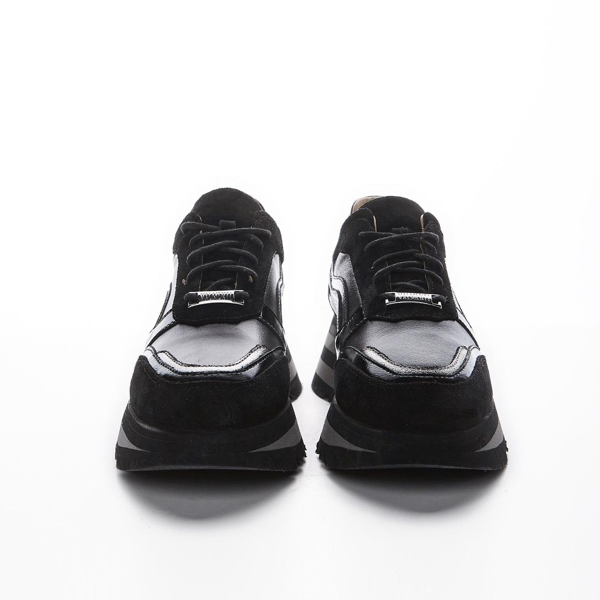 Valmenti Lucia Kadın Siyah Hakiki Deri Sneakers & Spor Ayakkabı