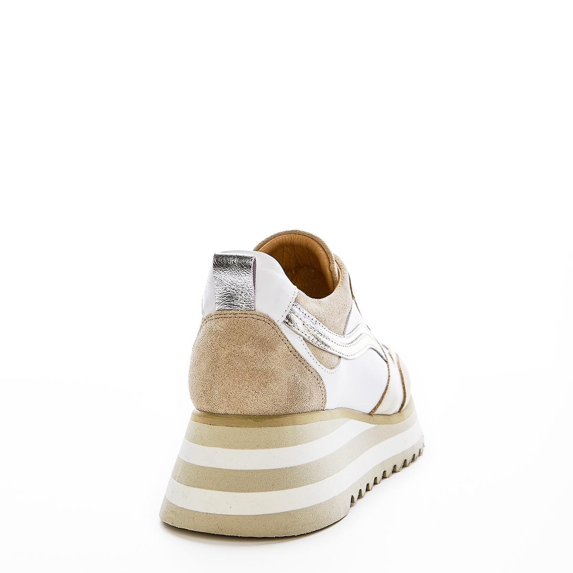 Valmenti Lucia Kadın Bej Hakiki Deri Sneakers & Spor Ayakkabı