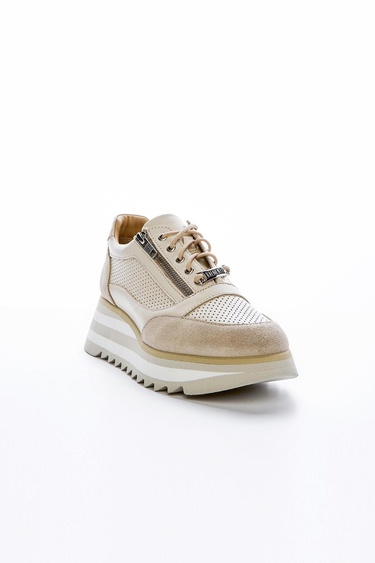  Valmenti İrene Kadın Bej Hakiki Deri Sneakers & Spor Ayakkabı