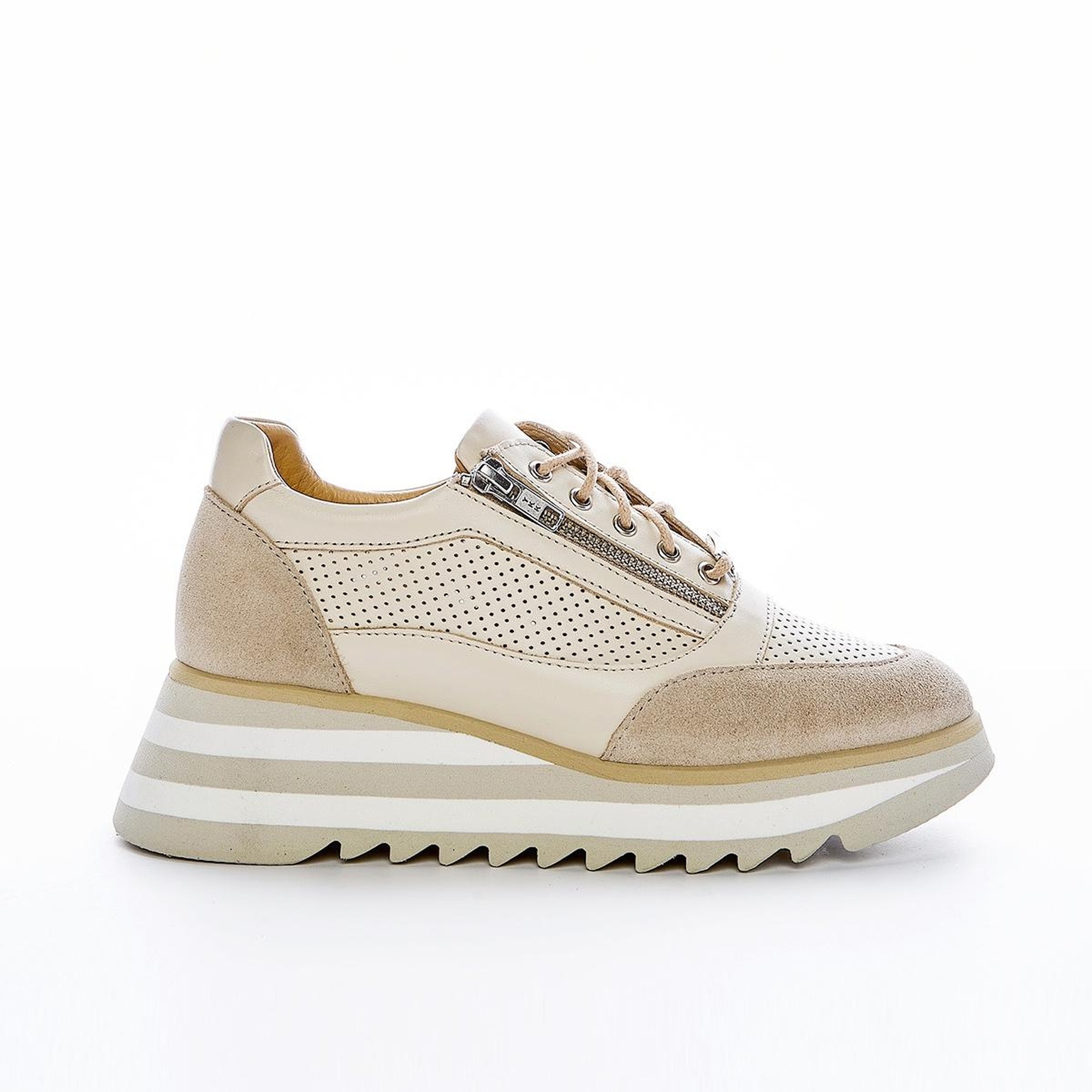 Valmenti İrene Kadın Bej Hakiki Deri Sneakers & Spor Ayakkabı