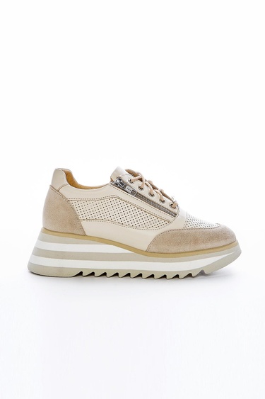  Valmenti İrene Kadın Bej Hakiki Deri Sneakers & Spor Ayakkabı