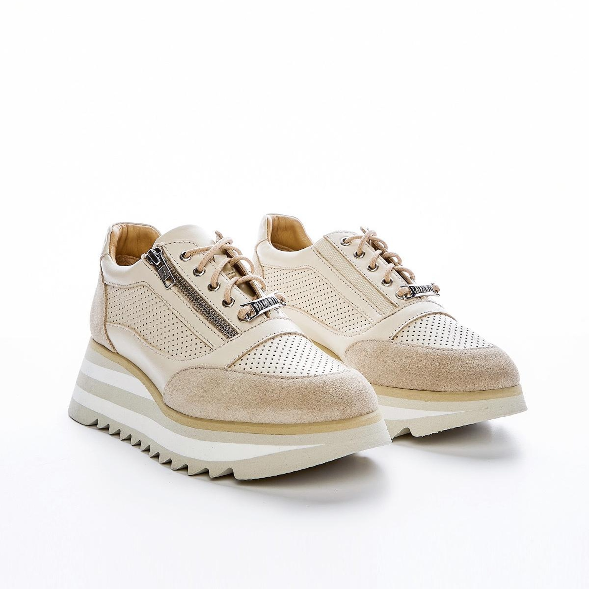 Valmenti İrene Kadın Bej Hakiki Deri Sneakers & Spor Ayakkabı