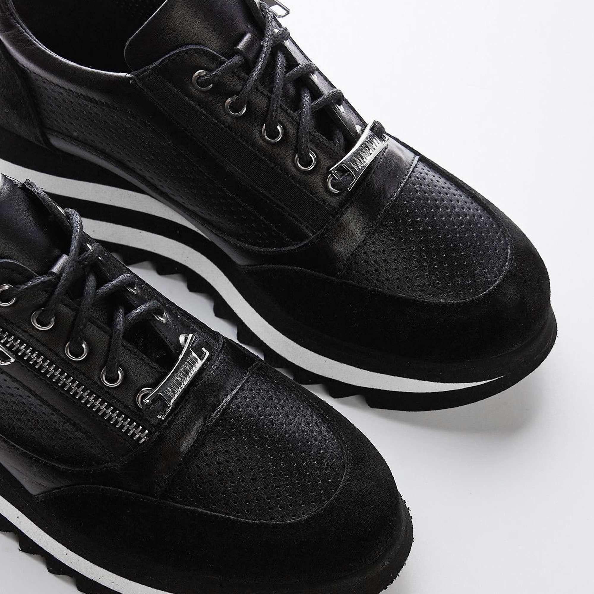 Valmenti İrene Kadın Siyah Hakiki Deri Sneakers & Spor Ayakkabı