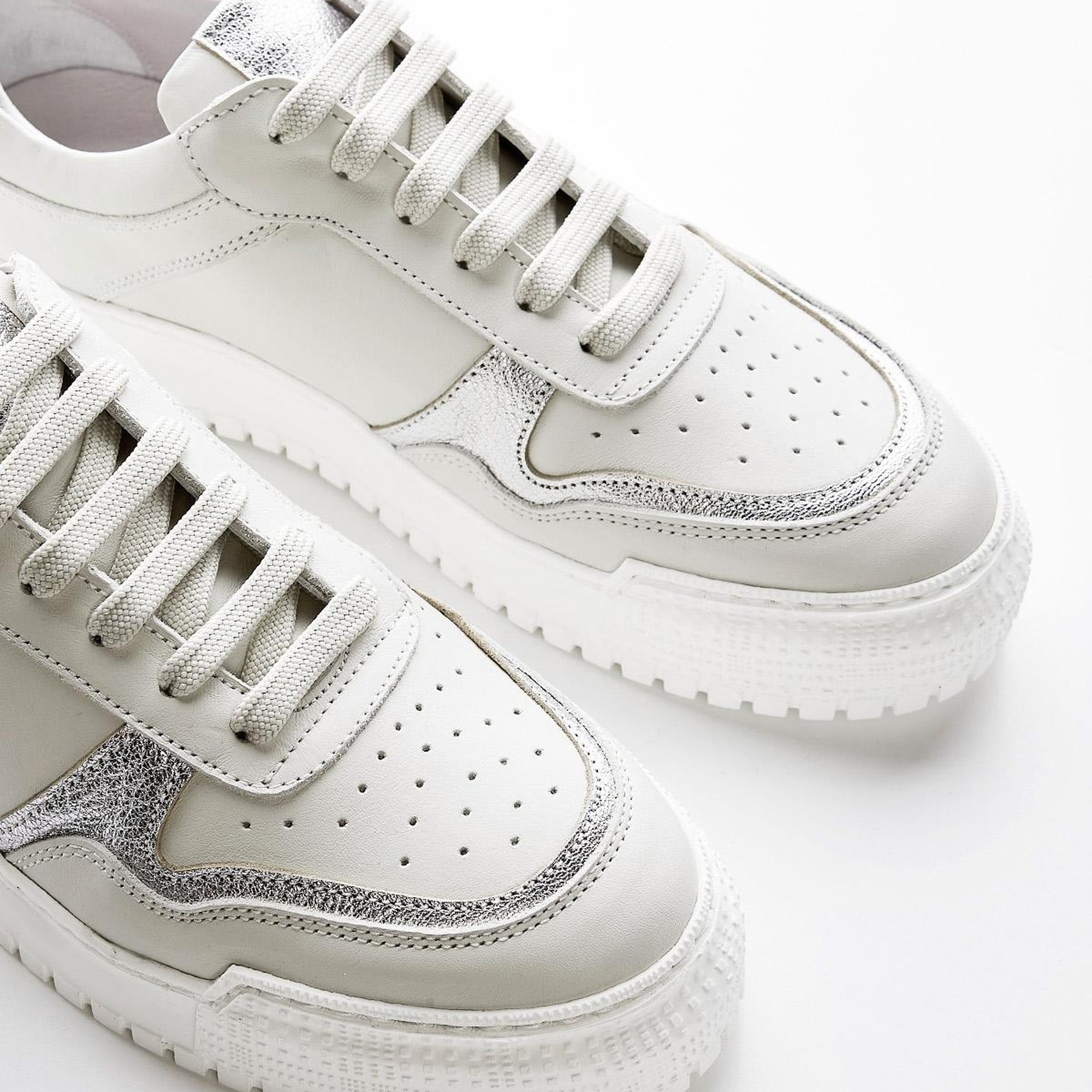 Valmenti Celeste Kadın Beyaz Multi Hakiki Deri Sneakers & Spor Ayakkabı