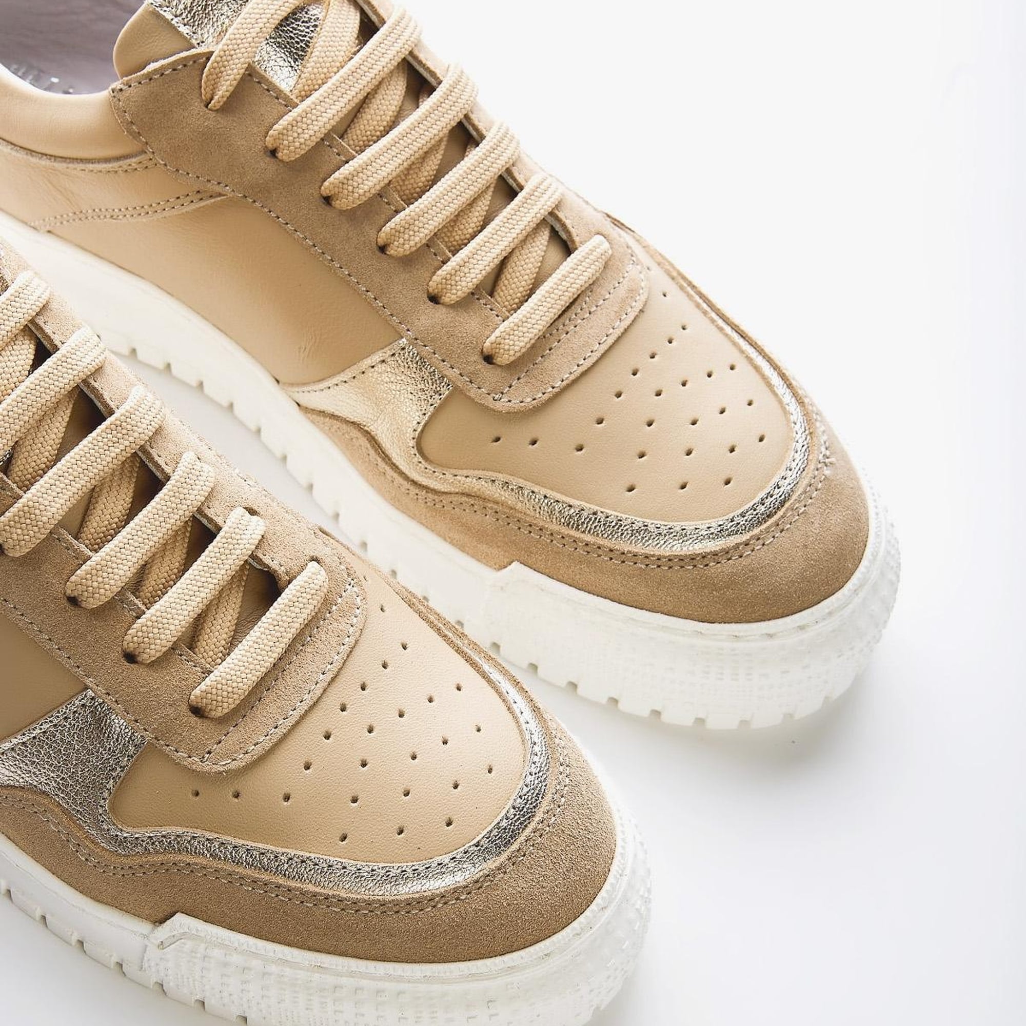 Valmenti Celeste Kadın Nude Multi Hakiki Deri Sneakers & Spor Ayakkabı