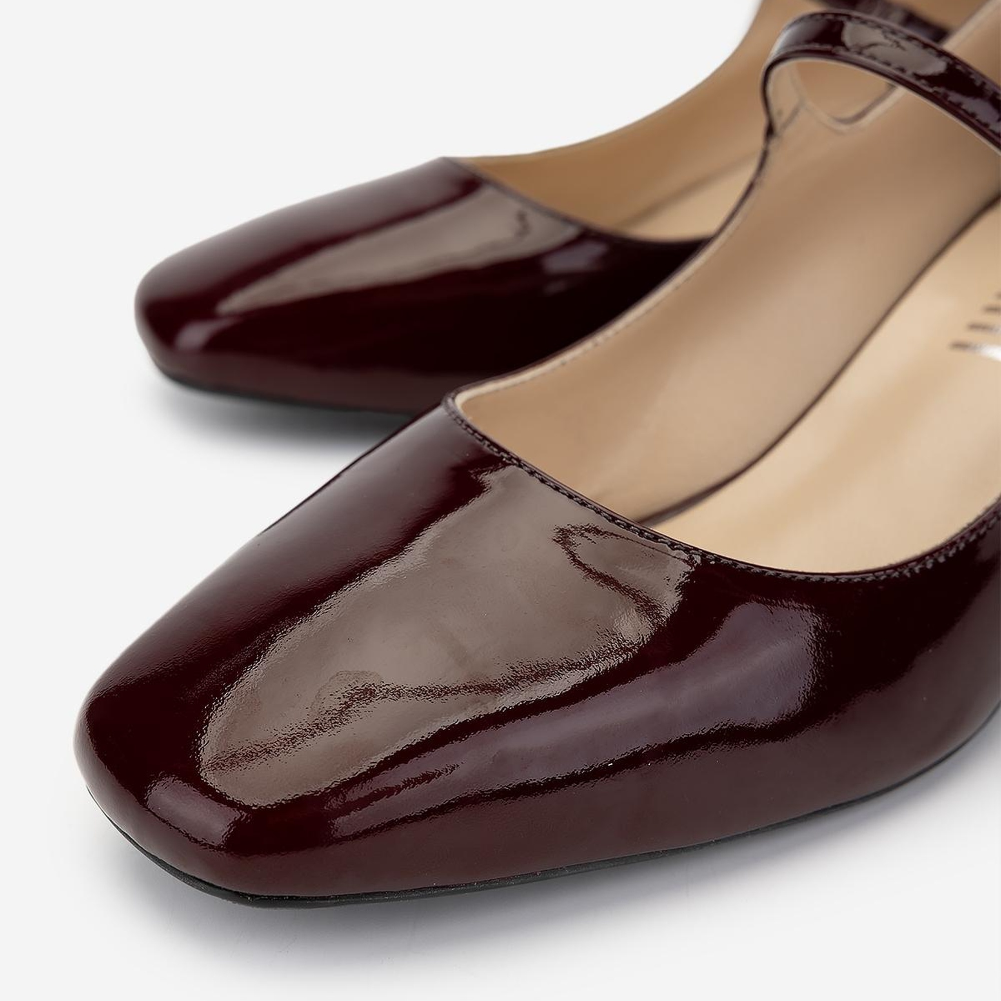 Valmenti Kadın Hakiki Deri Bordo Rugan Topuklu Ayakkabı