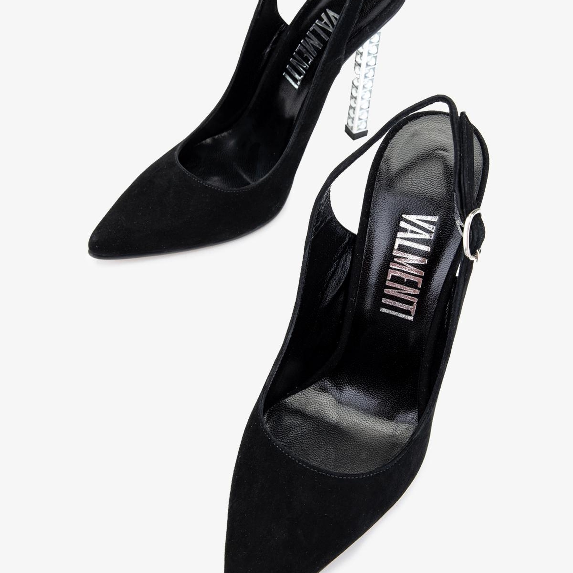 Valmenti Belina Kadın Siyah Süet Hakiki Deri Topuklu Ayakkabı