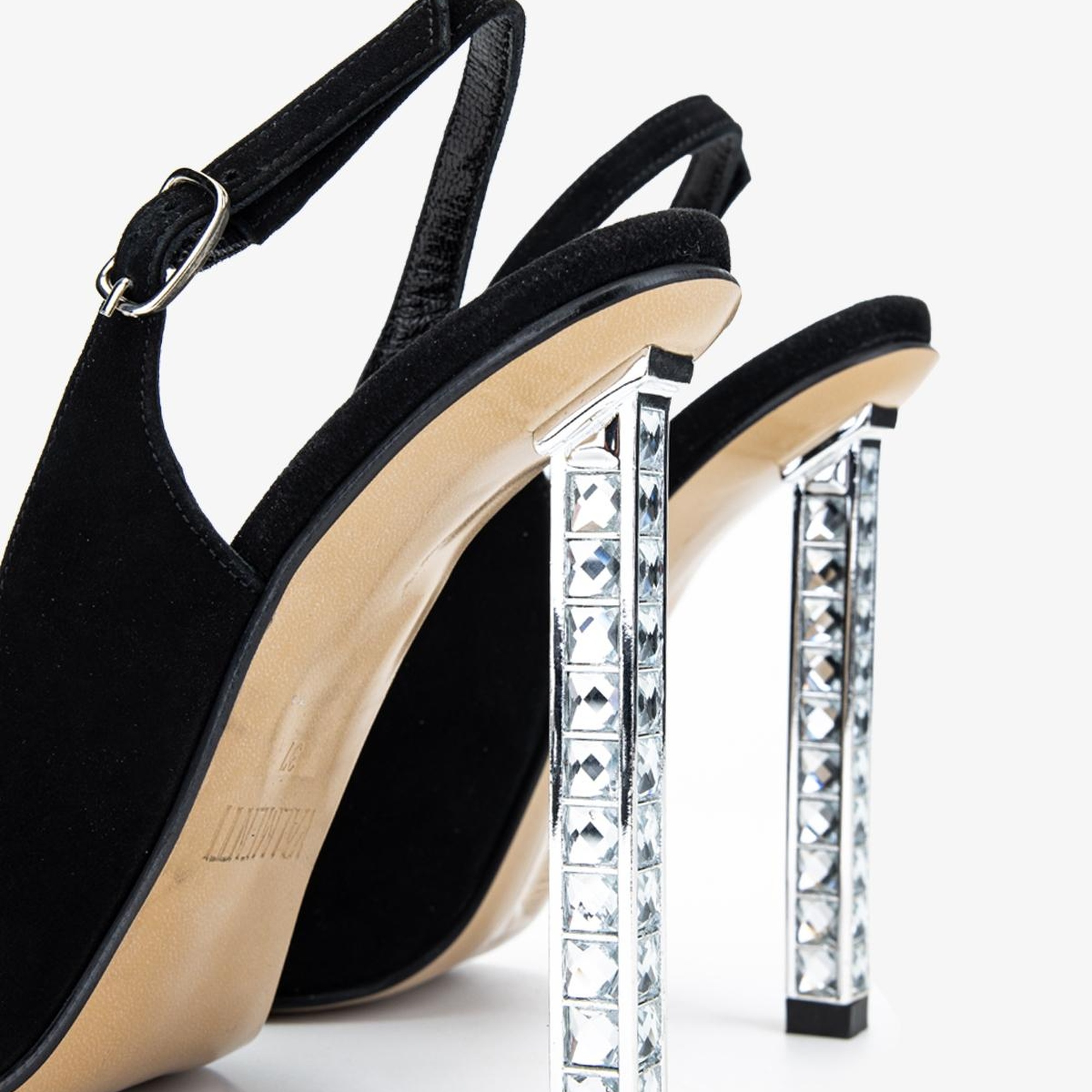 Valmenti Belina Kadın Siyah Süet Hakiki Deri Topuklu Ayakkabı