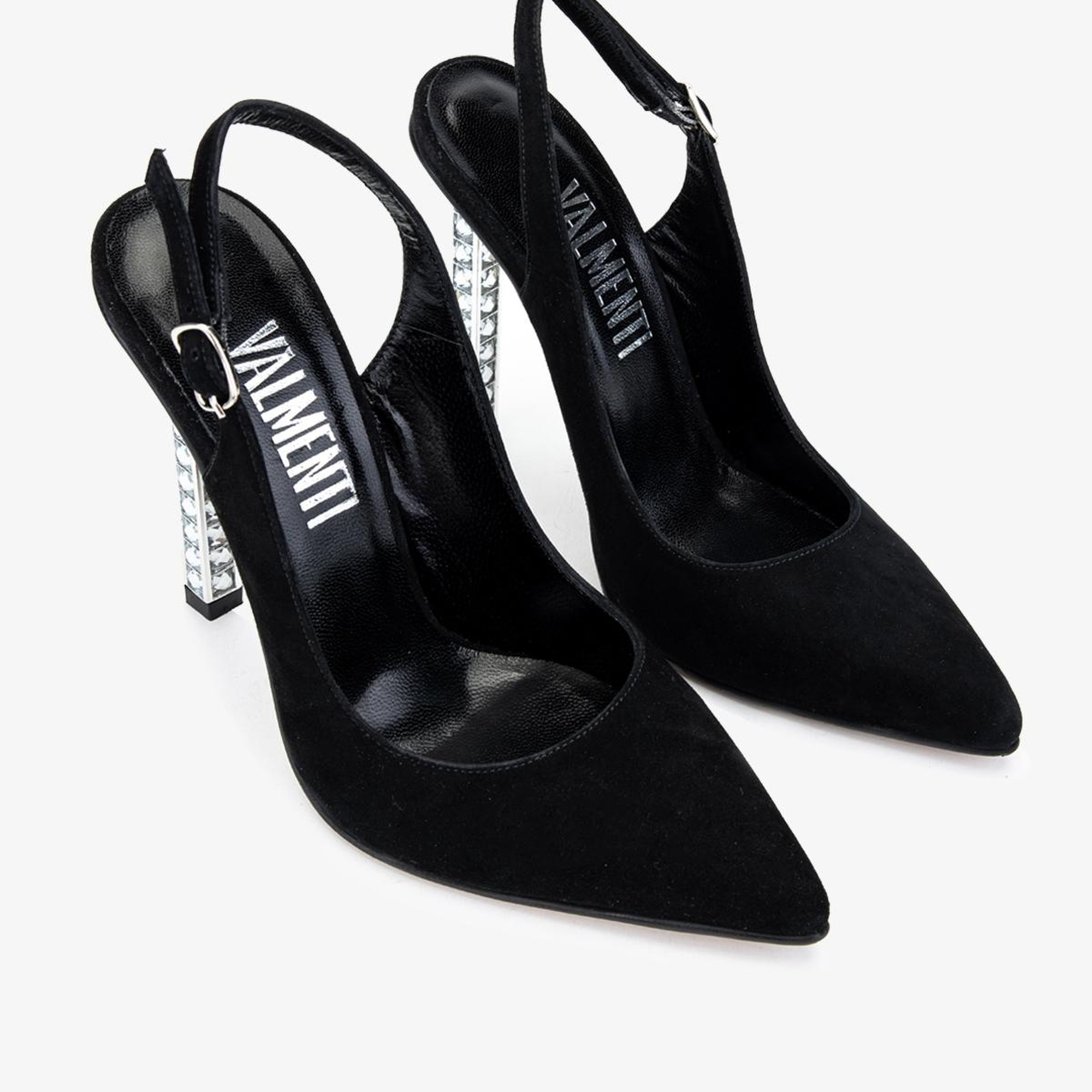 Valmenti Belina Kadın Siyah Süet Hakiki Deri Topuklu Ayakkabı