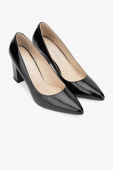  Valmenti Samanta Kadın SIYAH KRSK RGN Hakiki Deri Topuklu Ayakkabı