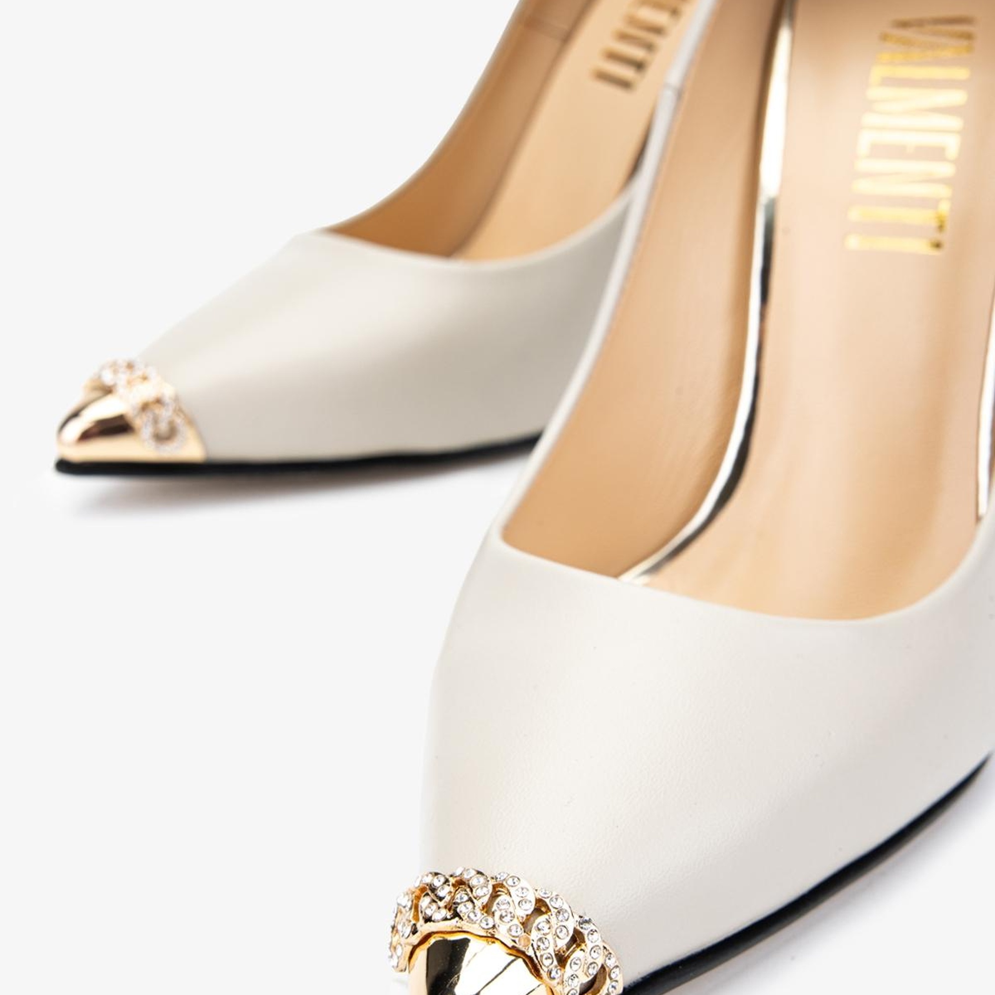 Valmenti Cielo Kadın Bej Hakiki Deri Topuklu Ayakkabı