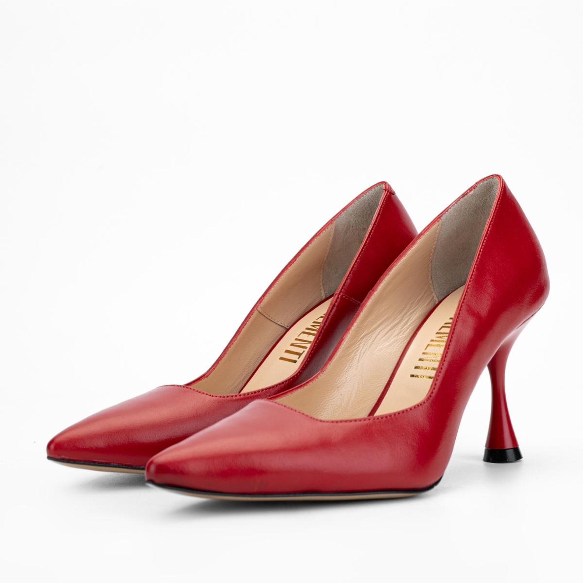 Valmenti Anya Kadın Kırmızı Hakiki Deri Topuklu Ayakkabı
