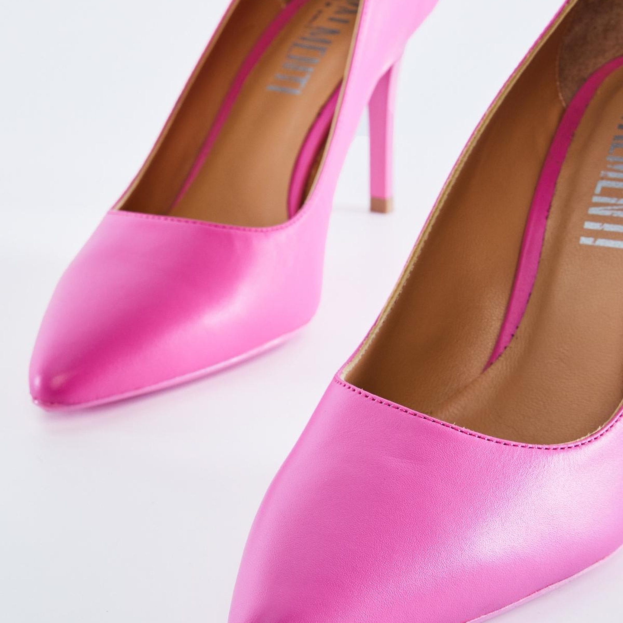 Valmenti Novella Kadın Pembe Hakiki Deri Topuklu Ayakkabı