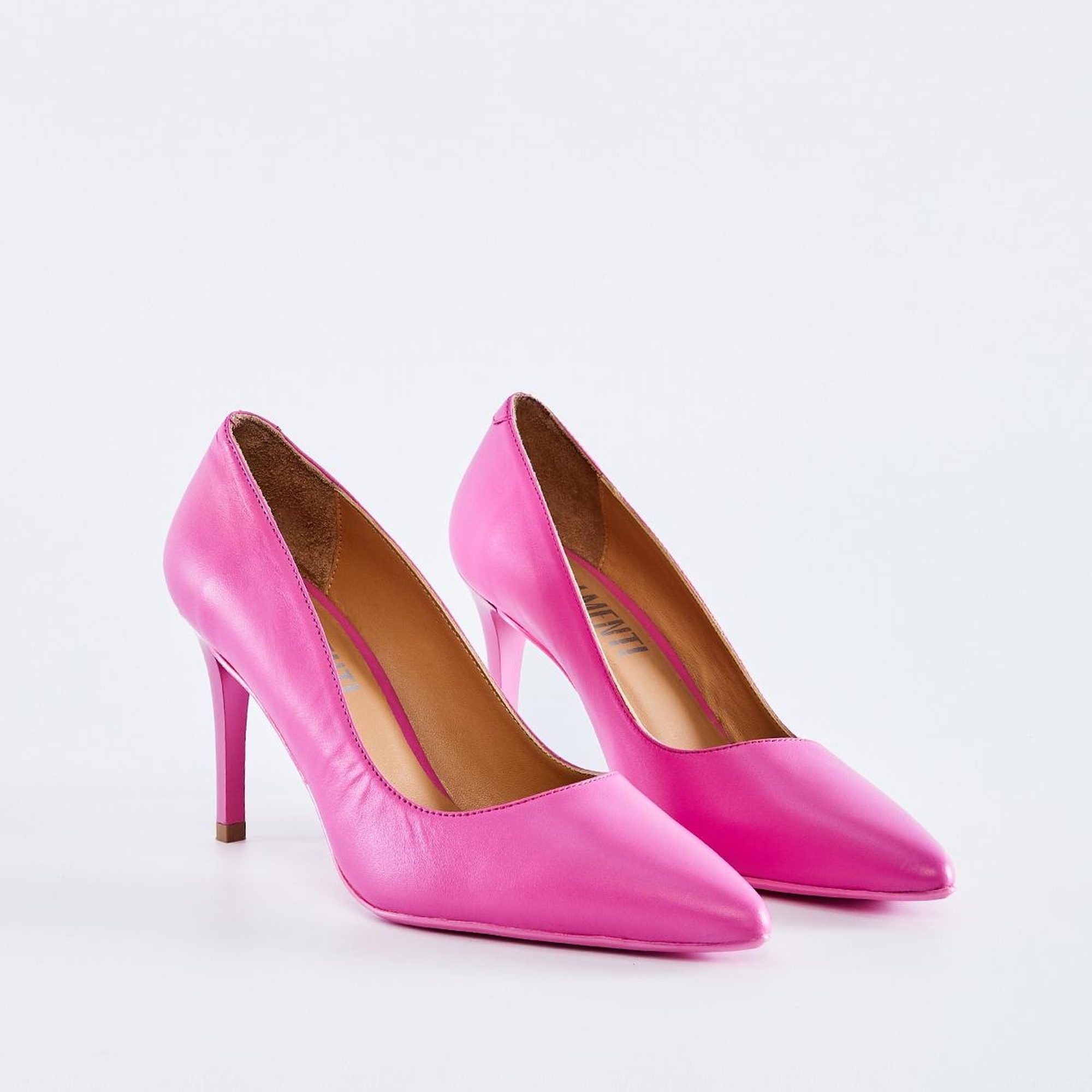 Valmenti Novella Kadın Pembe Hakiki Deri Topuklu Ayakkabı