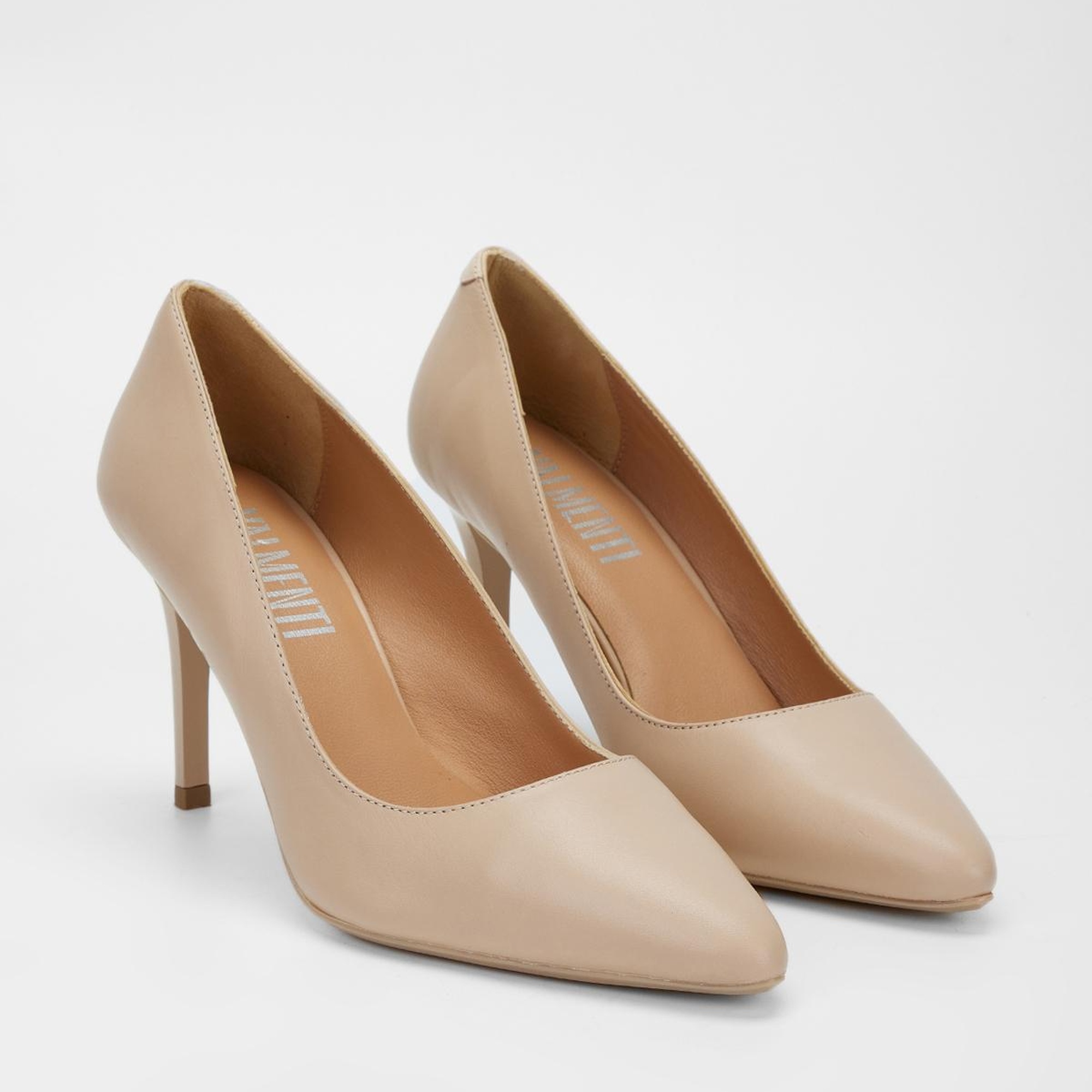 Valmenti Novella Kadın Nude Hakiki Deri Topuklu Ayakkabı