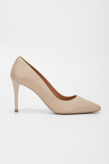  Valmenti Novella Kadın Nude Hakiki Deri Topuklu Ayakkabı