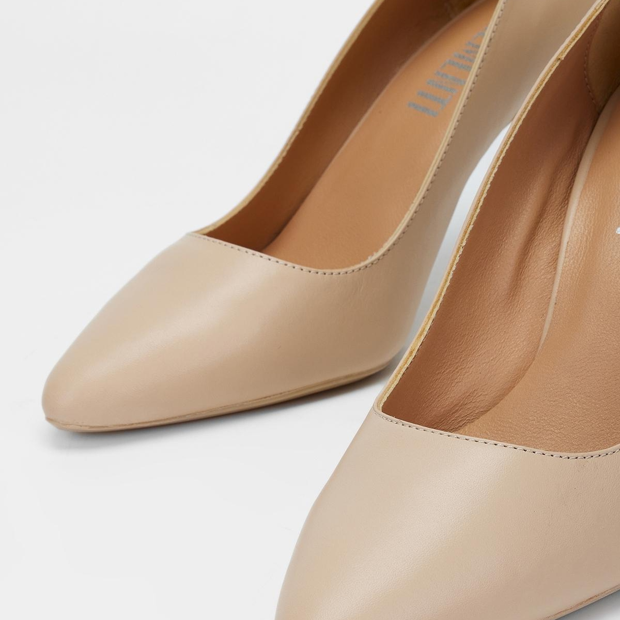 Valmenti Novella Kadın Nude Hakiki Deri Topuklu Ayakkabı