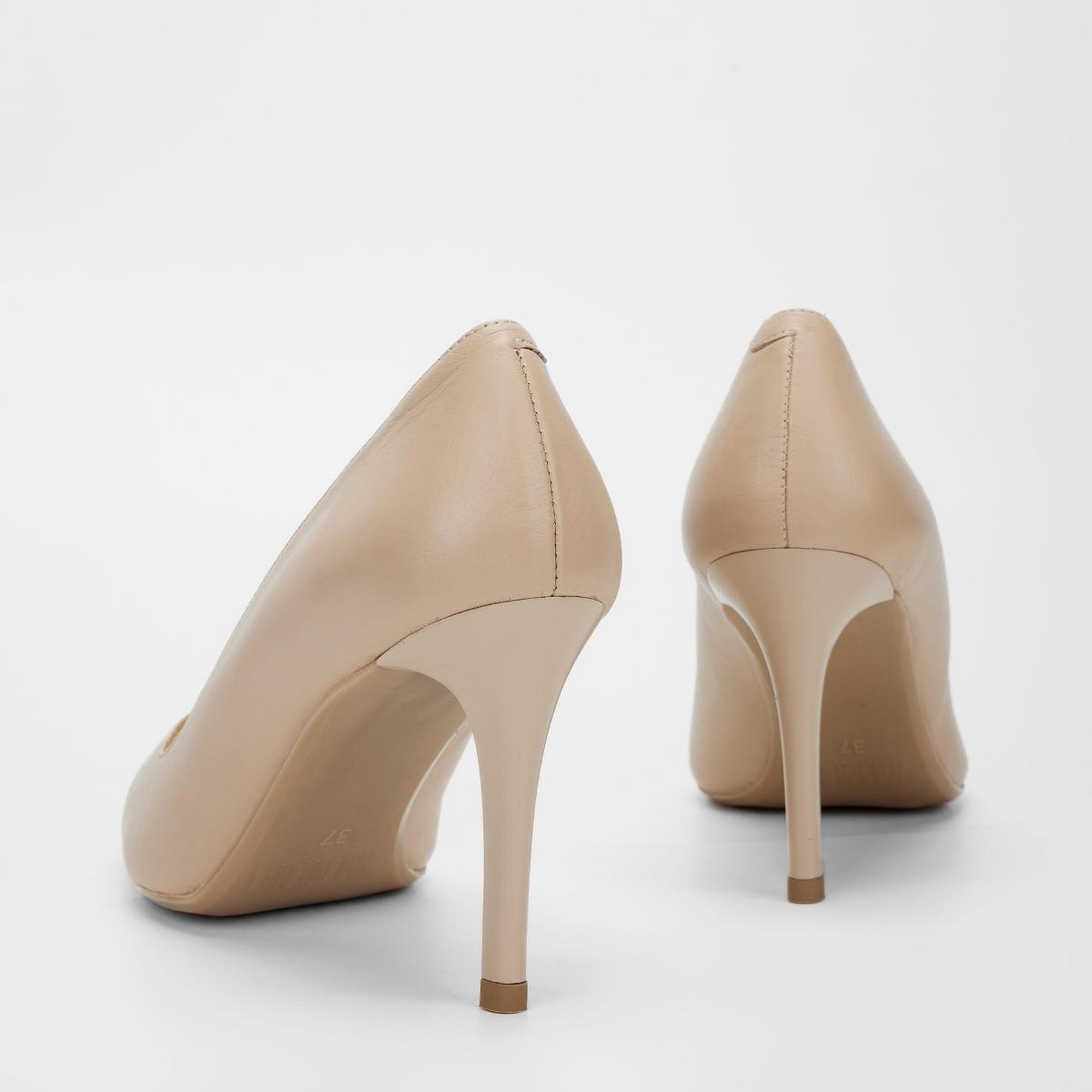 Valmenti Novella Kadın Nude Hakiki Deri Topuklu Ayakkabı