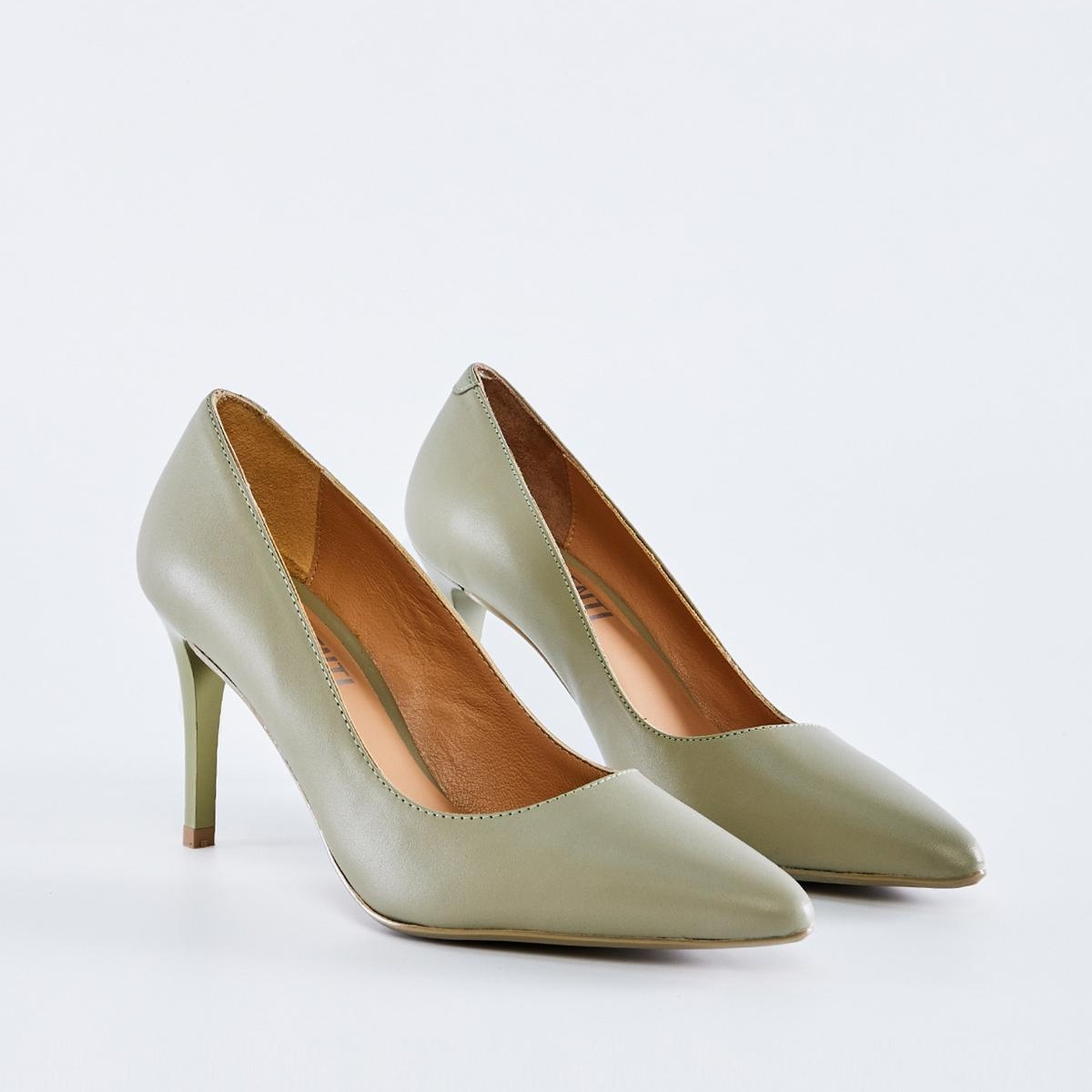 Valmenti Novella Kadın Avakado Hakiki Deri Topuklu Ayakkabı