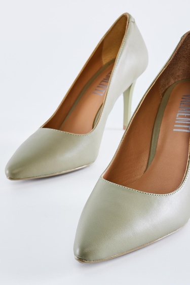  Valmenti Novella Kadın Avakado Hakiki Deri Topuklu Ayakkabı