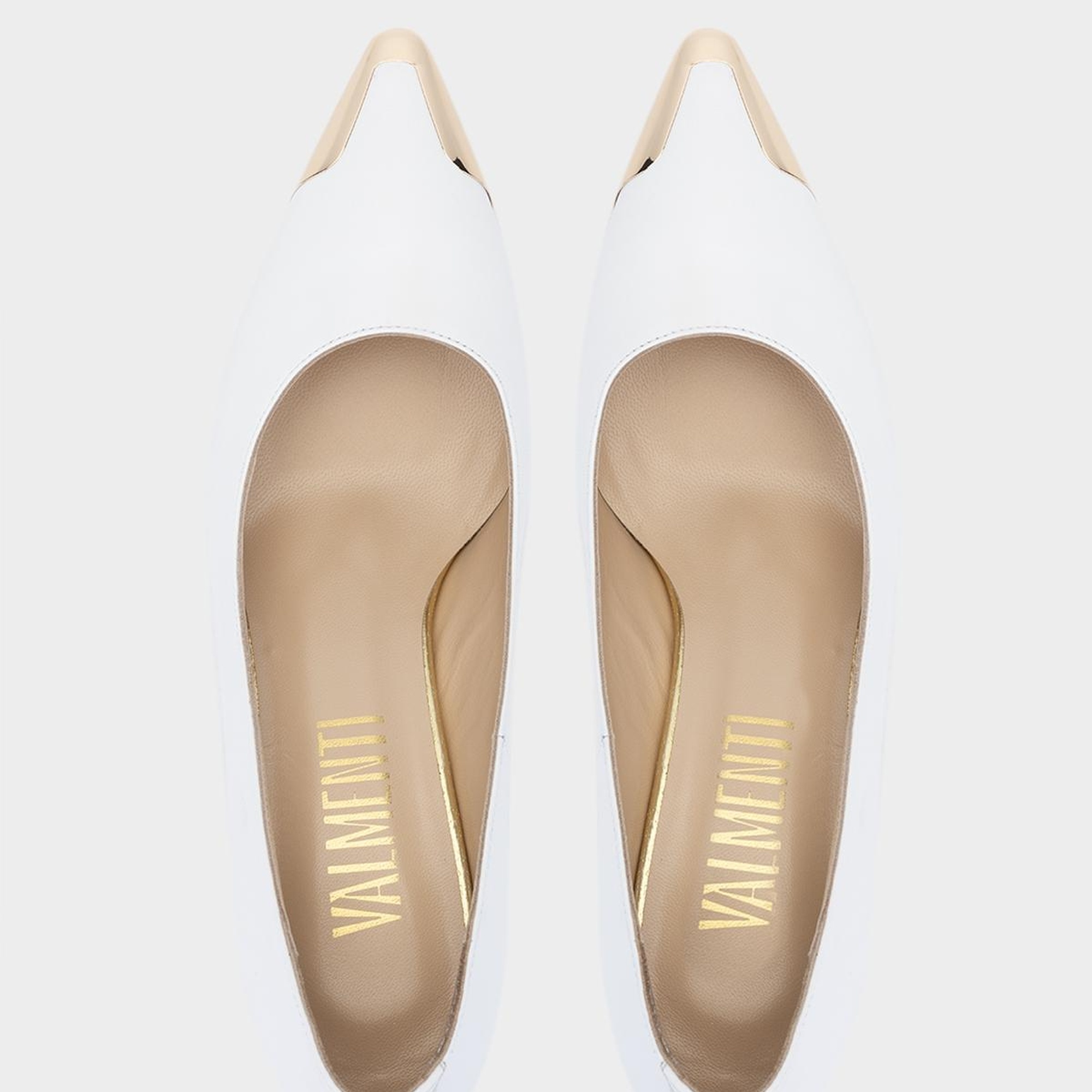 Valmenti Alice Kadın Beyaz Hakiki Deri Topuklu Ayakkabı