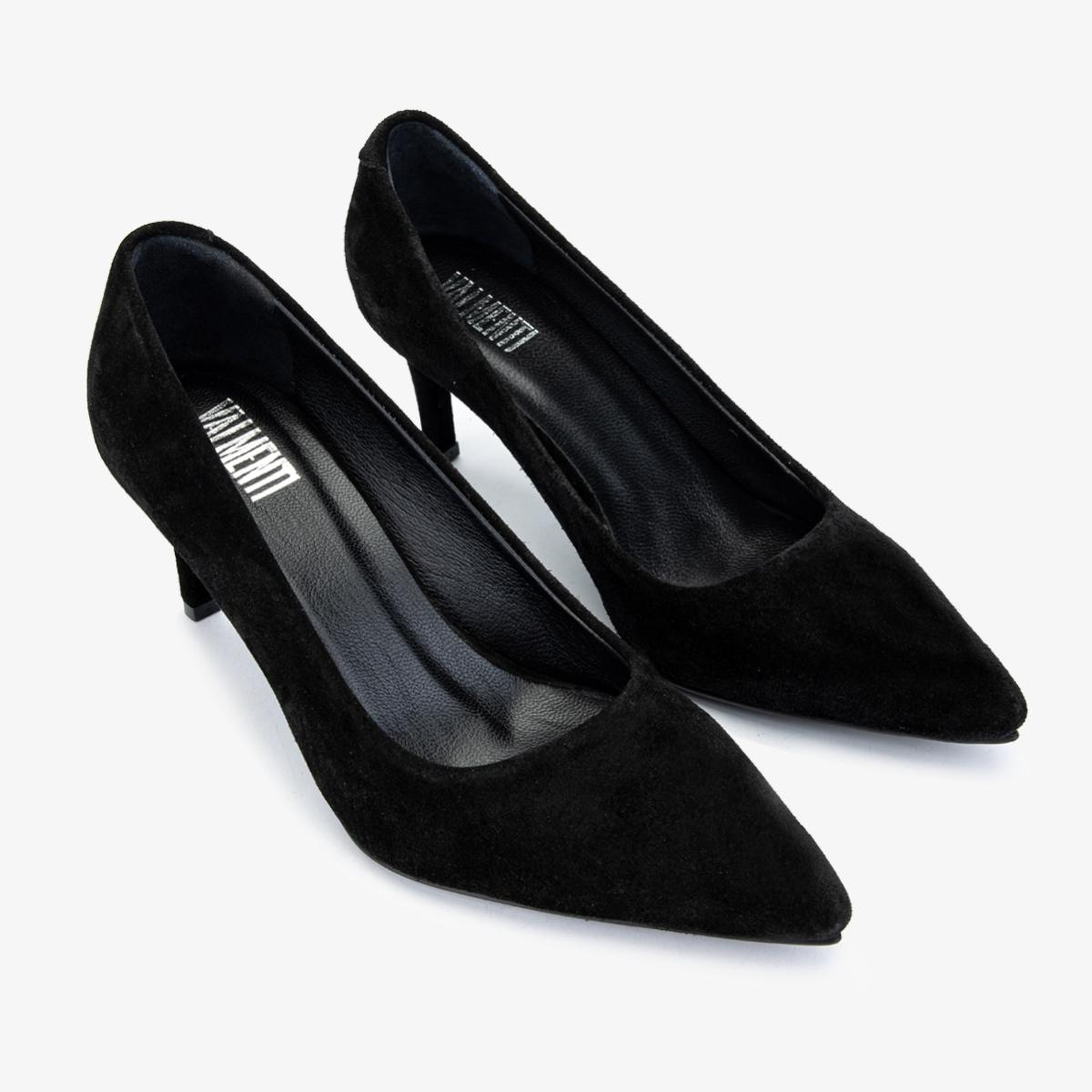 Valmenti Ers Kadın Siyah Süet Hakiki Deri Topuklu Ayakkabı