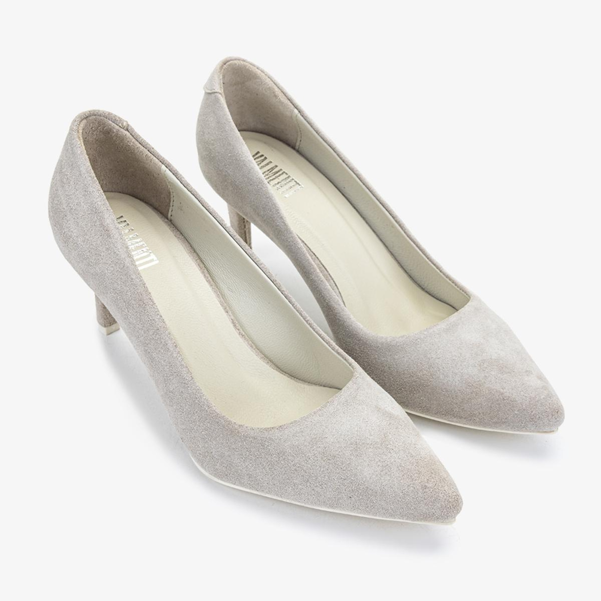 Valmenti Ers Kadın Sampanya süet Hakiki Deri Topuklu Ayakkabı