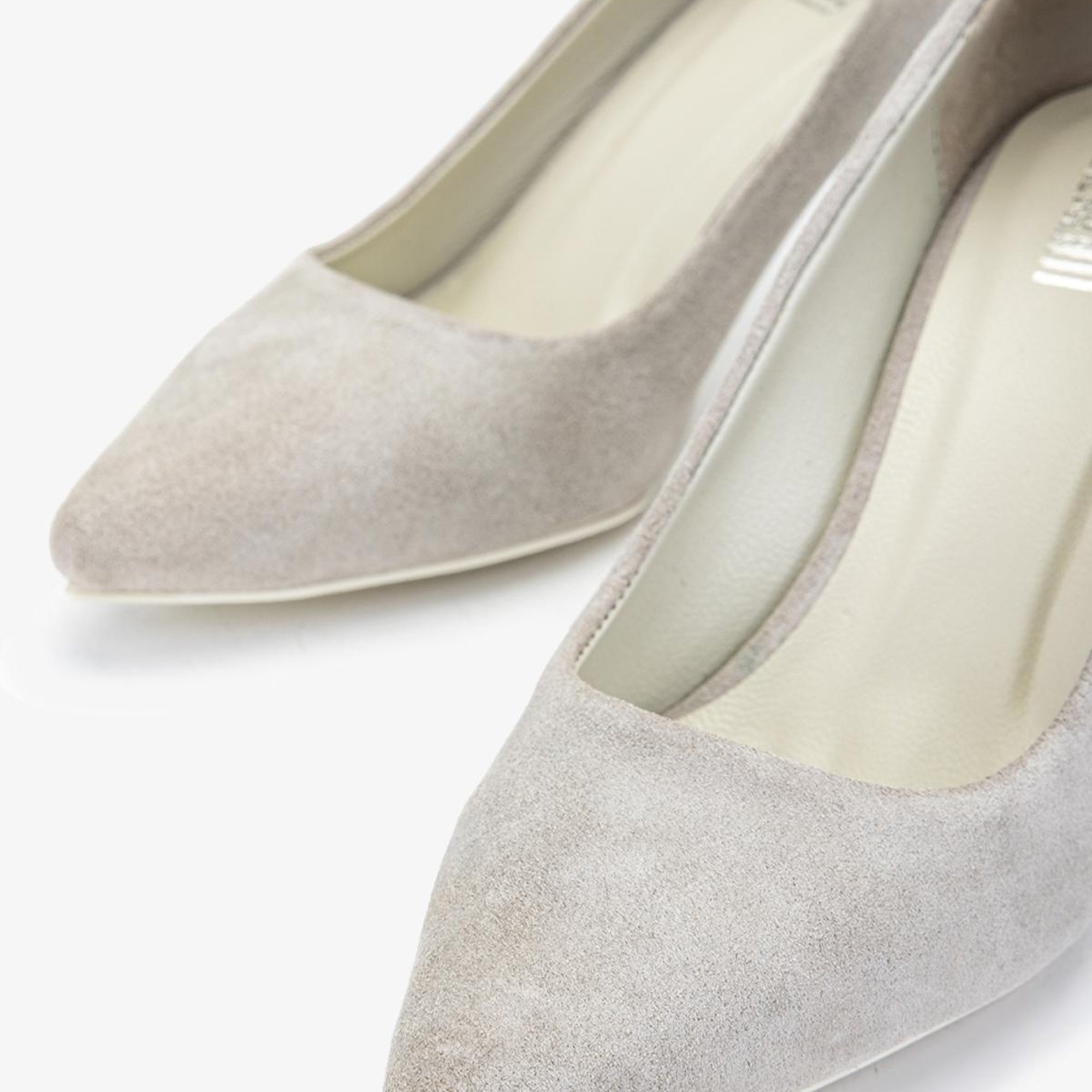 Valmenti Ers Kadın Sampanya süet Hakiki Deri Topuklu Ayakkabı