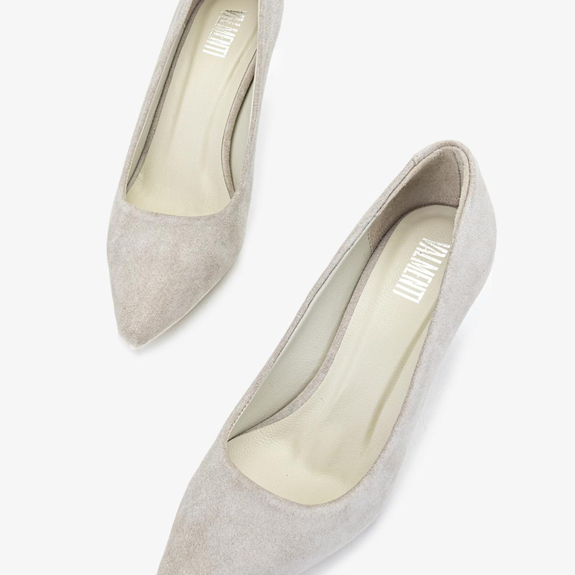 Valmenti Ers Kadın Sampanya süet Hakiki Deri Topuklu Ayakkabı