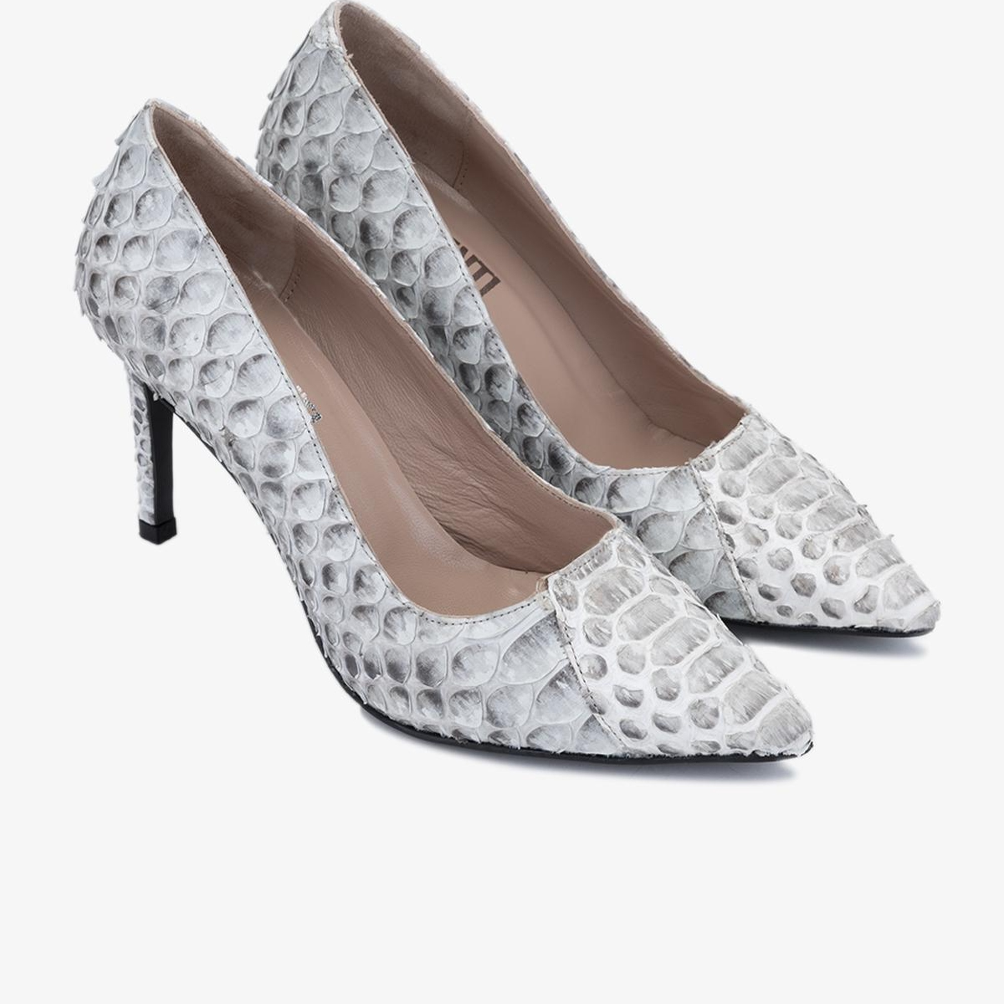 Valmenti Zeta Kadın Bej Hakiki Deri Topuklu Ayakkabı