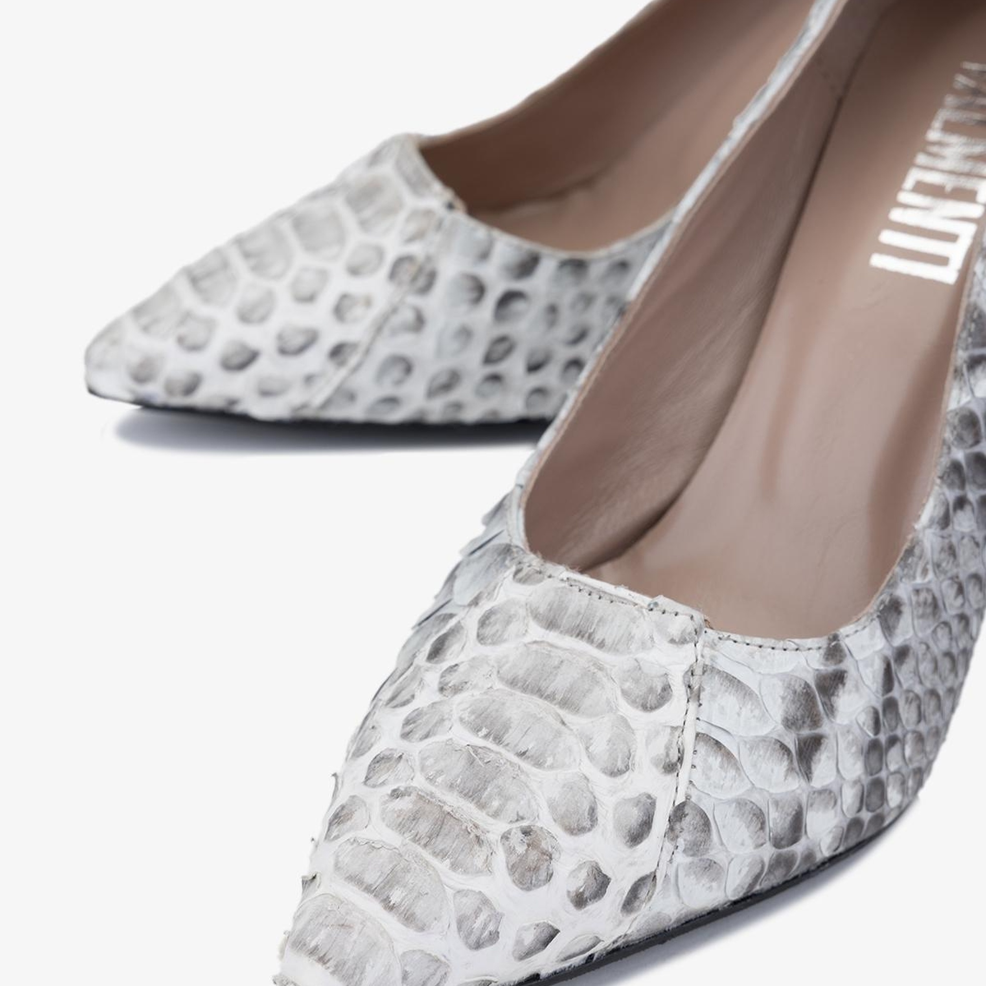 Valmenti Zeta Kadın Bej Hakiki Deri Topuklu Ayakkabı