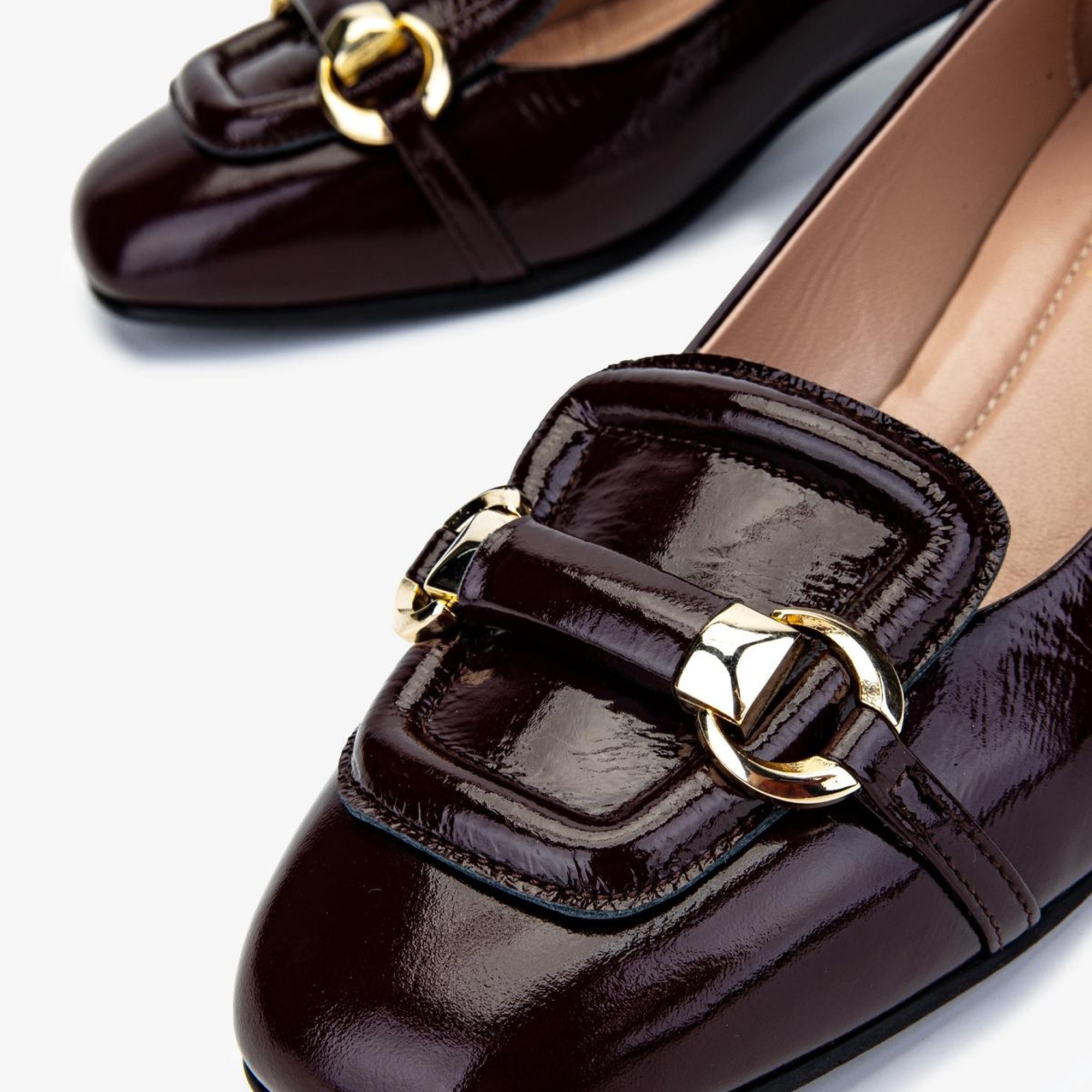 Valmenti Kadın Bordo Rugan Topuklu Ayakkabı