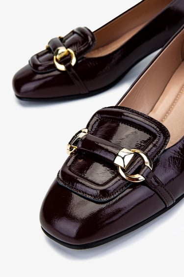  Valmenti Kadın Bordo Rugan Topuklu Ayakkabı